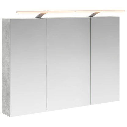 Mobiletto per specchio da bagno con lo scaffale Grigio cemento