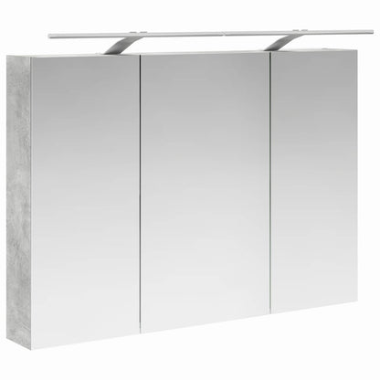 Mobiletto per specchio da bagno con lo scaffale Grigio cemento