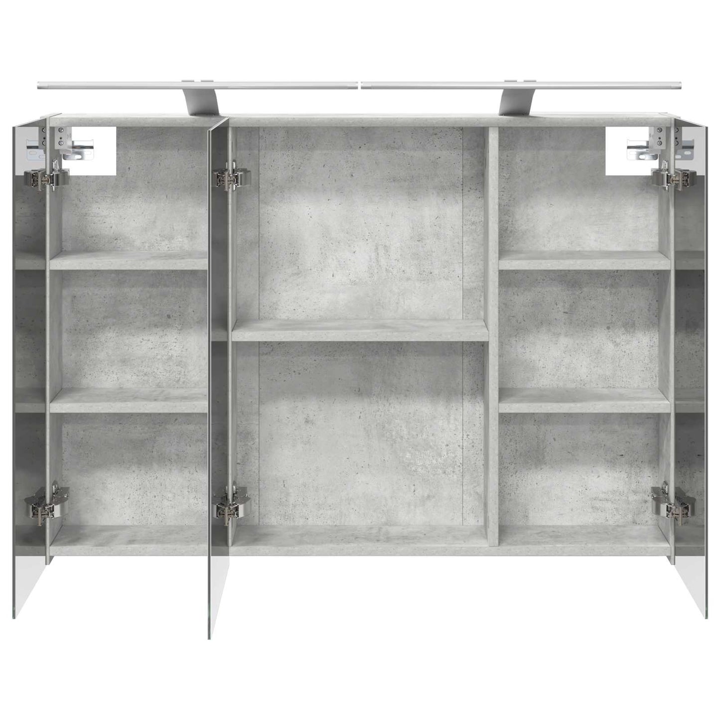 Mobiletto per specchio da bagno con lo scaffale Grigio cemento