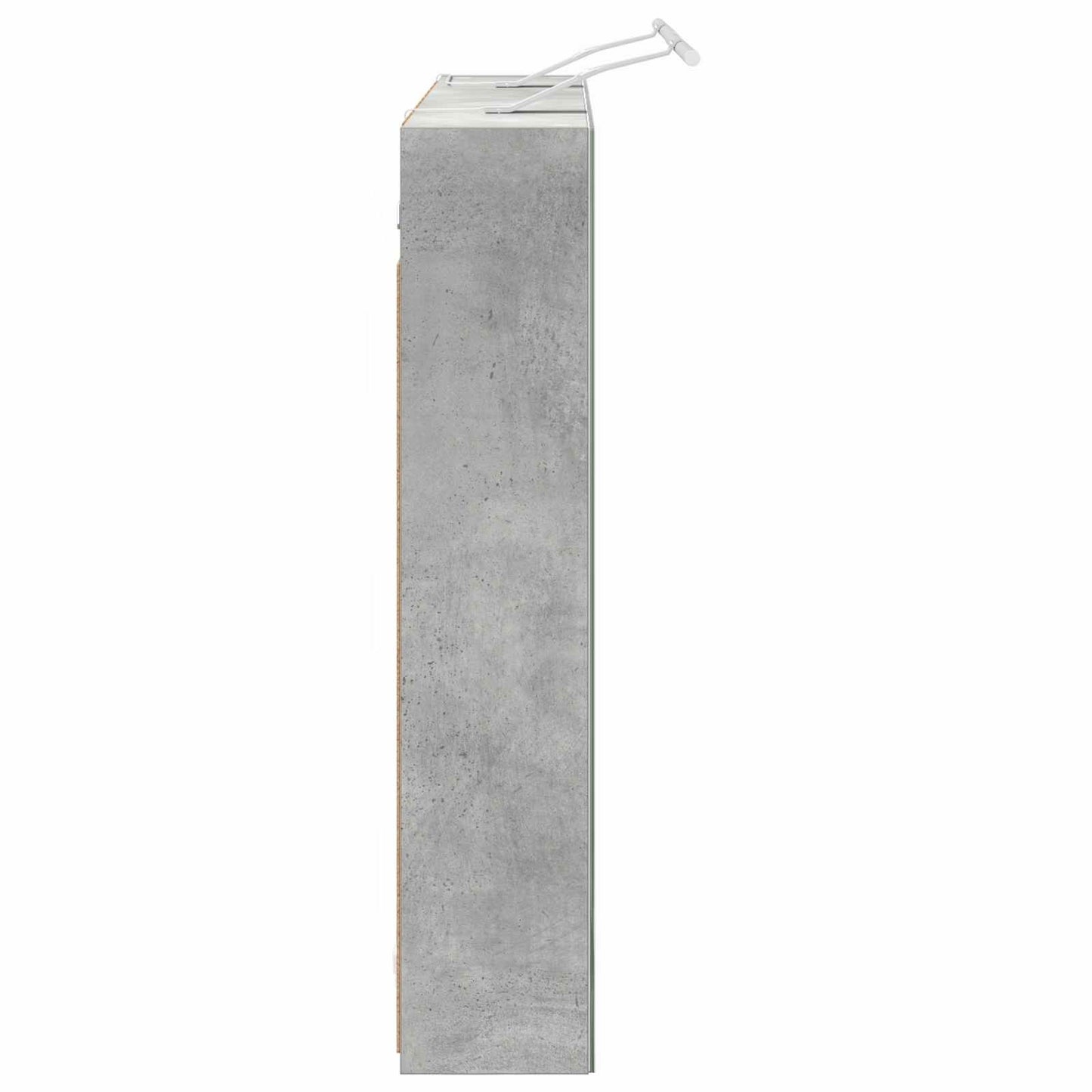 Mobiletto per specchio da bagno con lo scaffale Grigio cemento