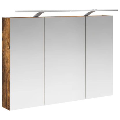 Mobiletto per specchio da bagno Rovere fumé 100 x 14,5 x 70 cm | homemem39