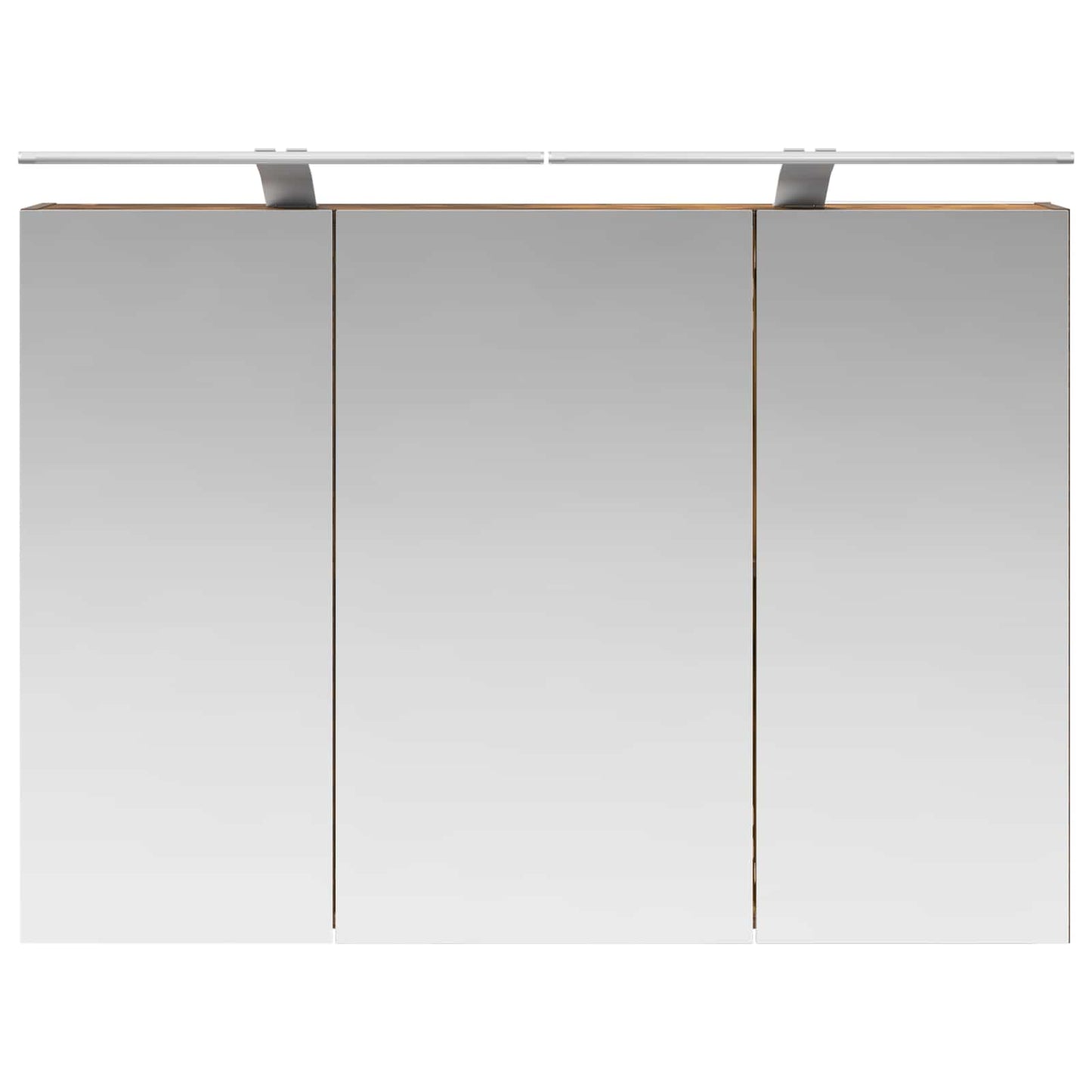 Mobiletto per specchio da bagno Rovere fumé 100 x 14,5 x 70 cm | homemem39