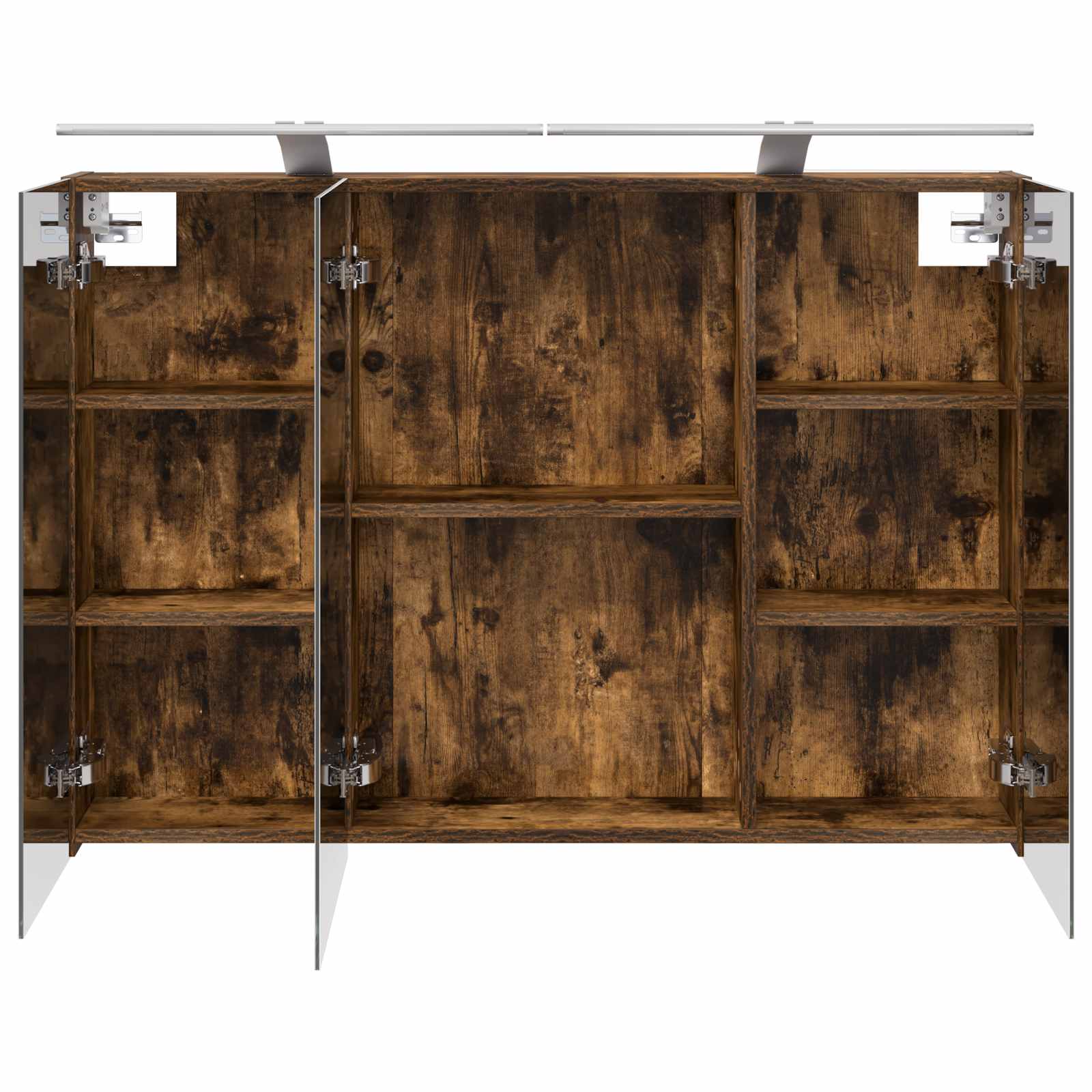 Mobiletto per specchio da bagno Rovere fumé 100 x 14,5 x 70 cm | homemem39