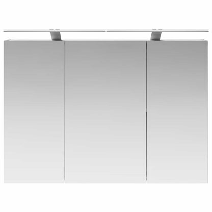 Mobiletto per specchio da bagno con lo scaffale Grigio Sonoma