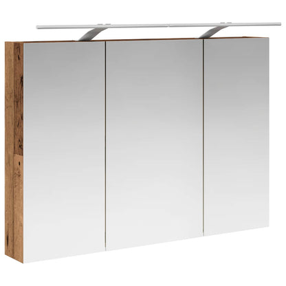 Mobiletto per specchio da bagno con lo scaffale Legno vecchio | homemem39