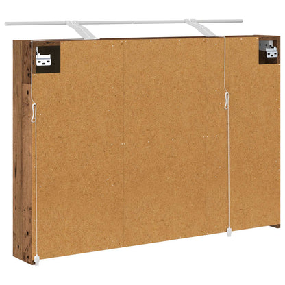 Mobiletto per specchio da bagno con lo scaffale Legno vecchio