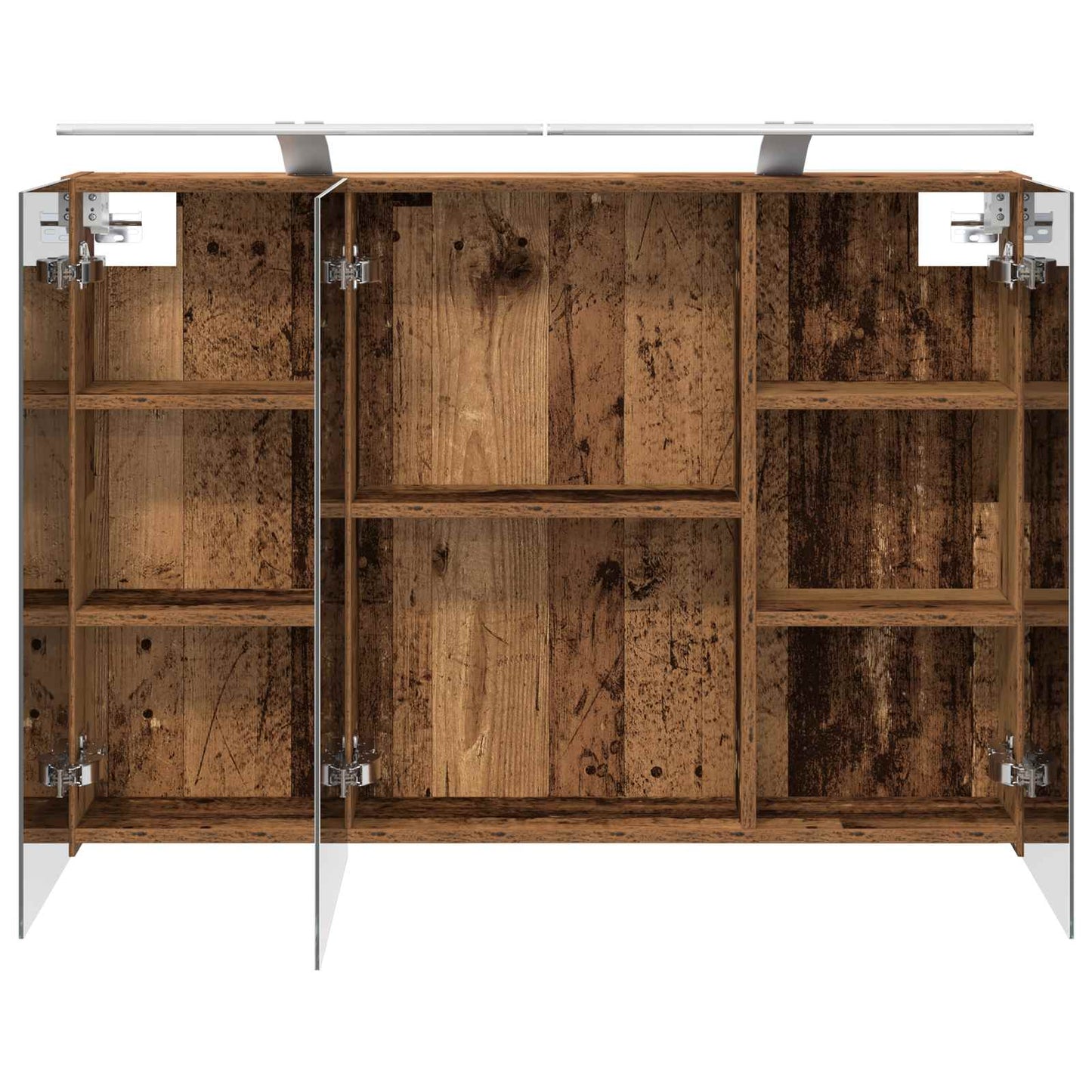 Mobiletto per specchio da bagno con lo scaffale Legno vecchio