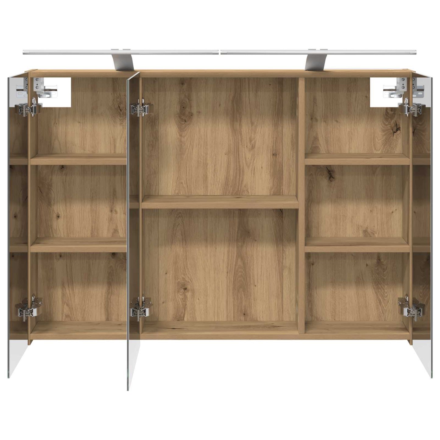 Mobiletto per specchio da bagno con porta Rovere Artigianale