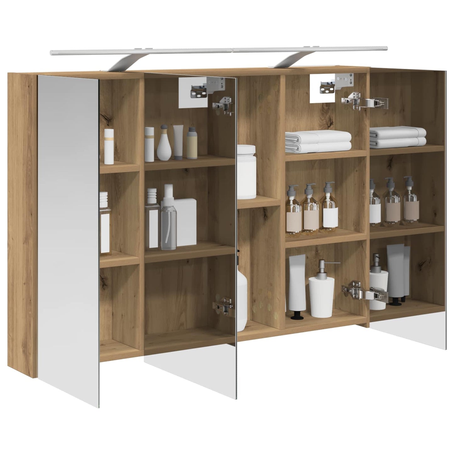 Mobiletto per specchio da bagno con porta Rovere Artigianale | homemem39