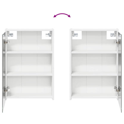 Mobiletto per specchio da bagno Bianco 43 x 16 x 62.5 cm