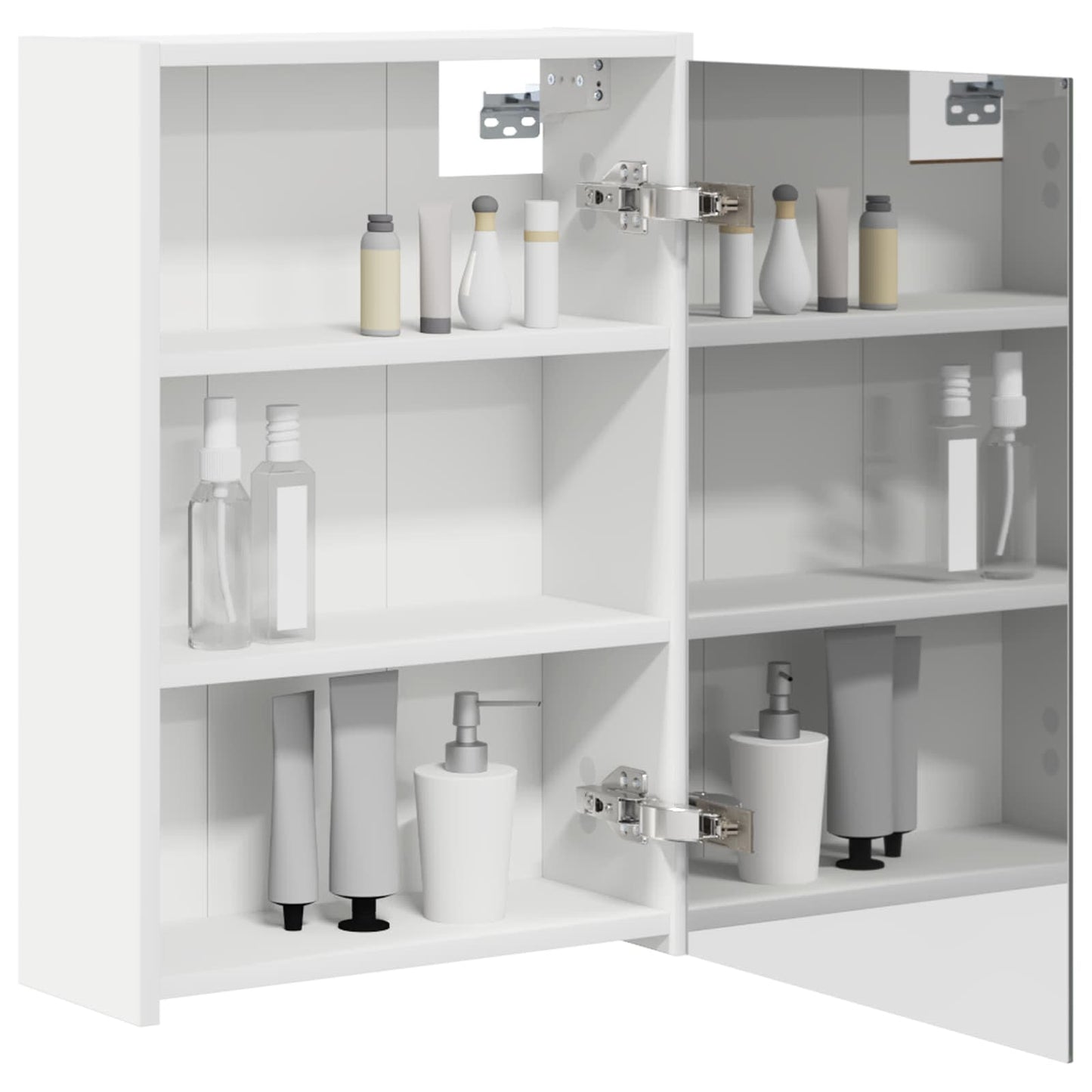 Mobiletto per specchio da bagno Bianco 43 x 16 x 62.5 cm