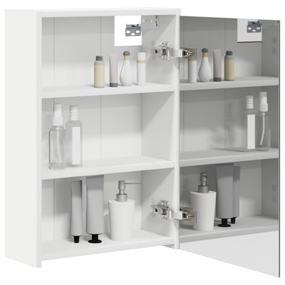 Mobiletto per specchio da bagno Bianco 43 x 16 x 62.5 cm