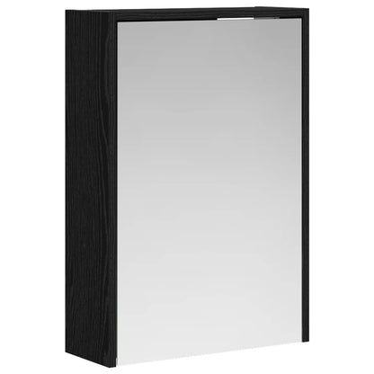 Mobiletto per specchio da bagno Rovere Nero 43 x 16 x 62.5 cm | homemem39