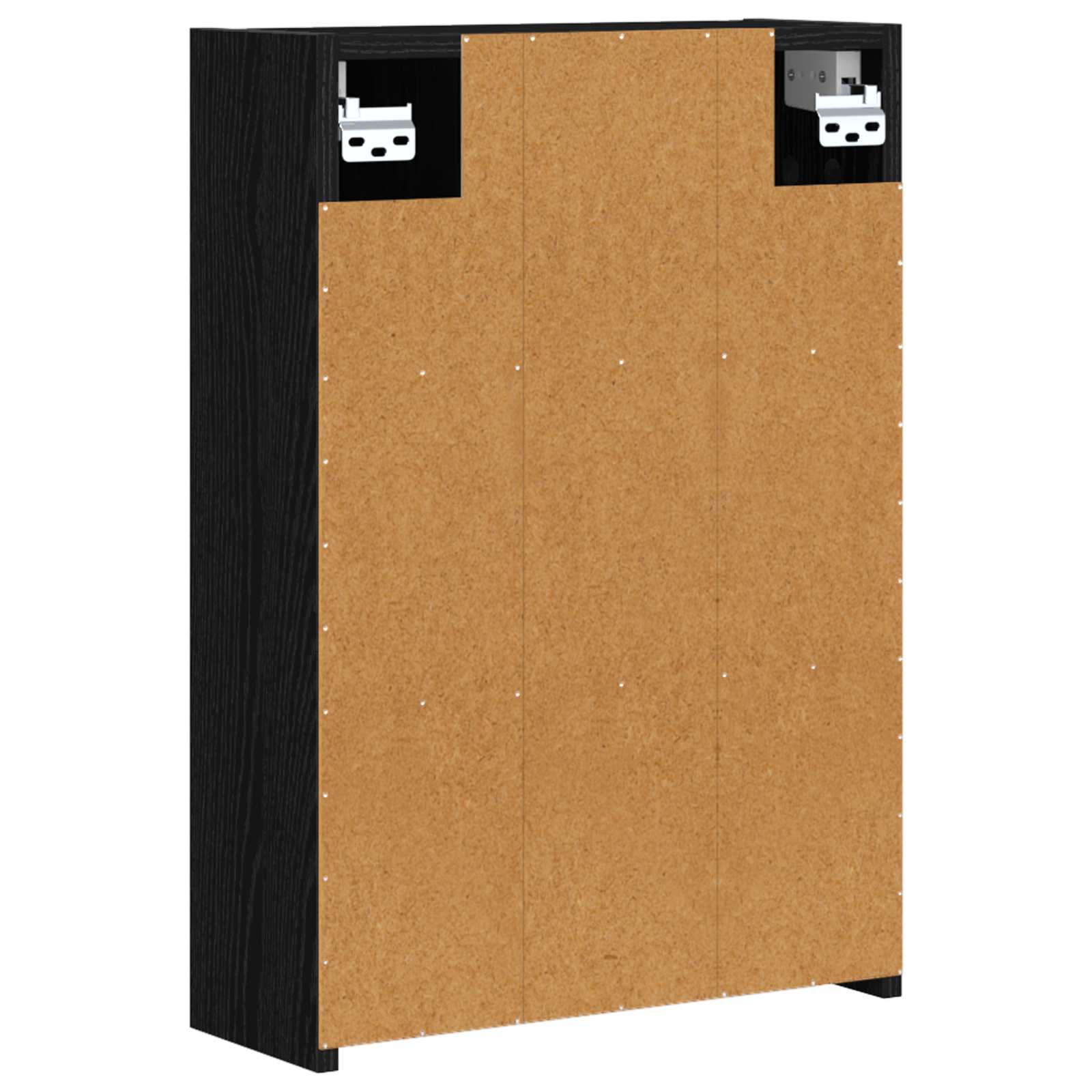 Mobiletto per specchio da bagno Rovere Nero 43 x 16 x 62.5 cm | homemem39