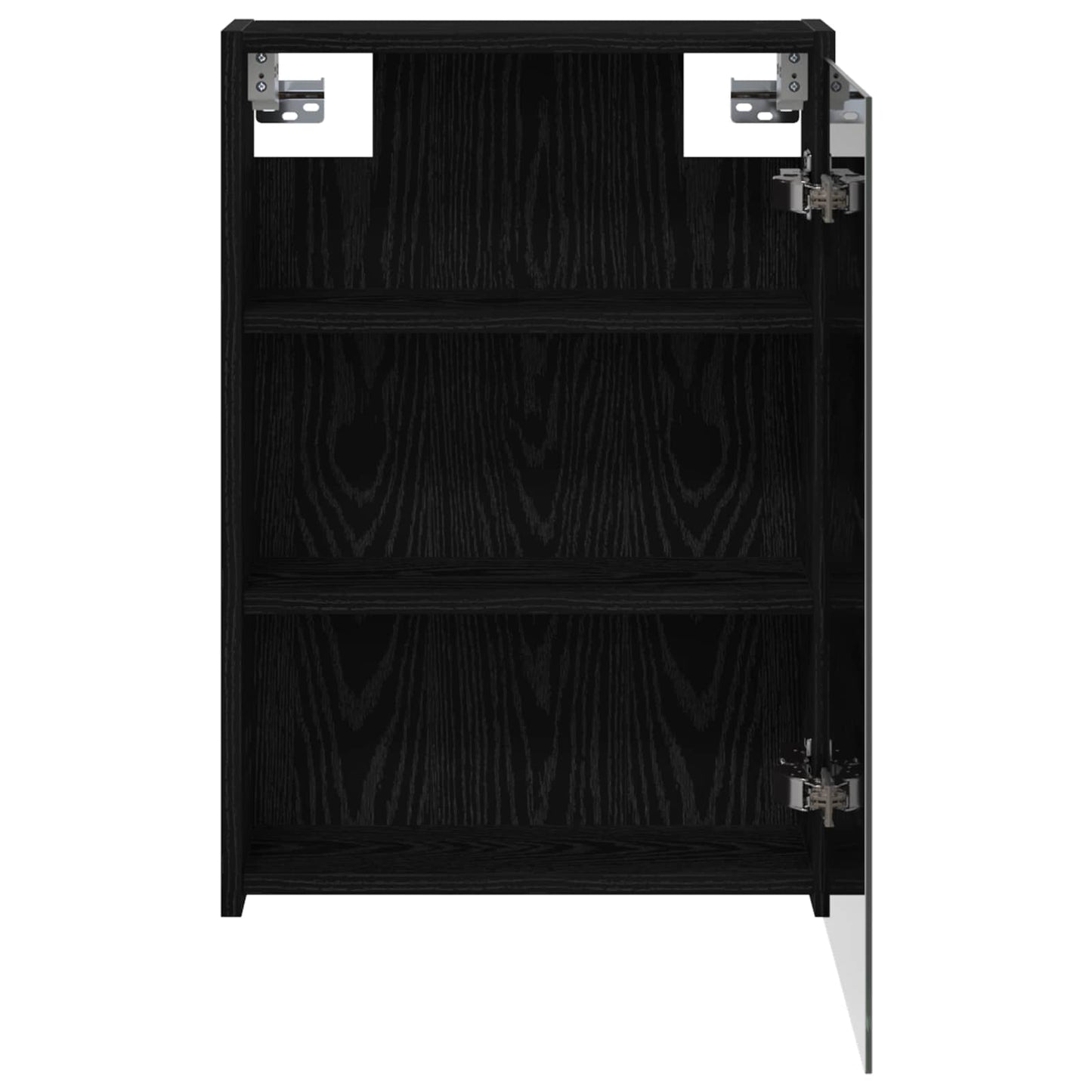 Mobiletto per specchio da bagno Rovere Nero 43 x 16 x 62.5 cm