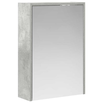 Mobiletto per specchio da bagno con lo scaffale Grigio cemento
