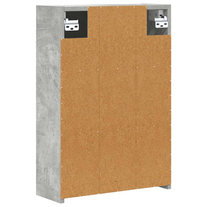 Mobiletto per specchio da bagno con lo scaffale Grigio cemento | homemem39