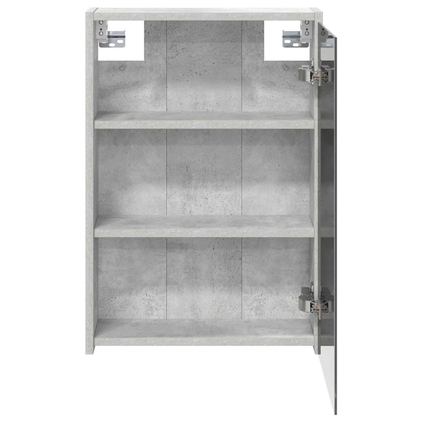 Mobiletto per specchio da bagno con lo scaffale Grigio cemento | homemem39
