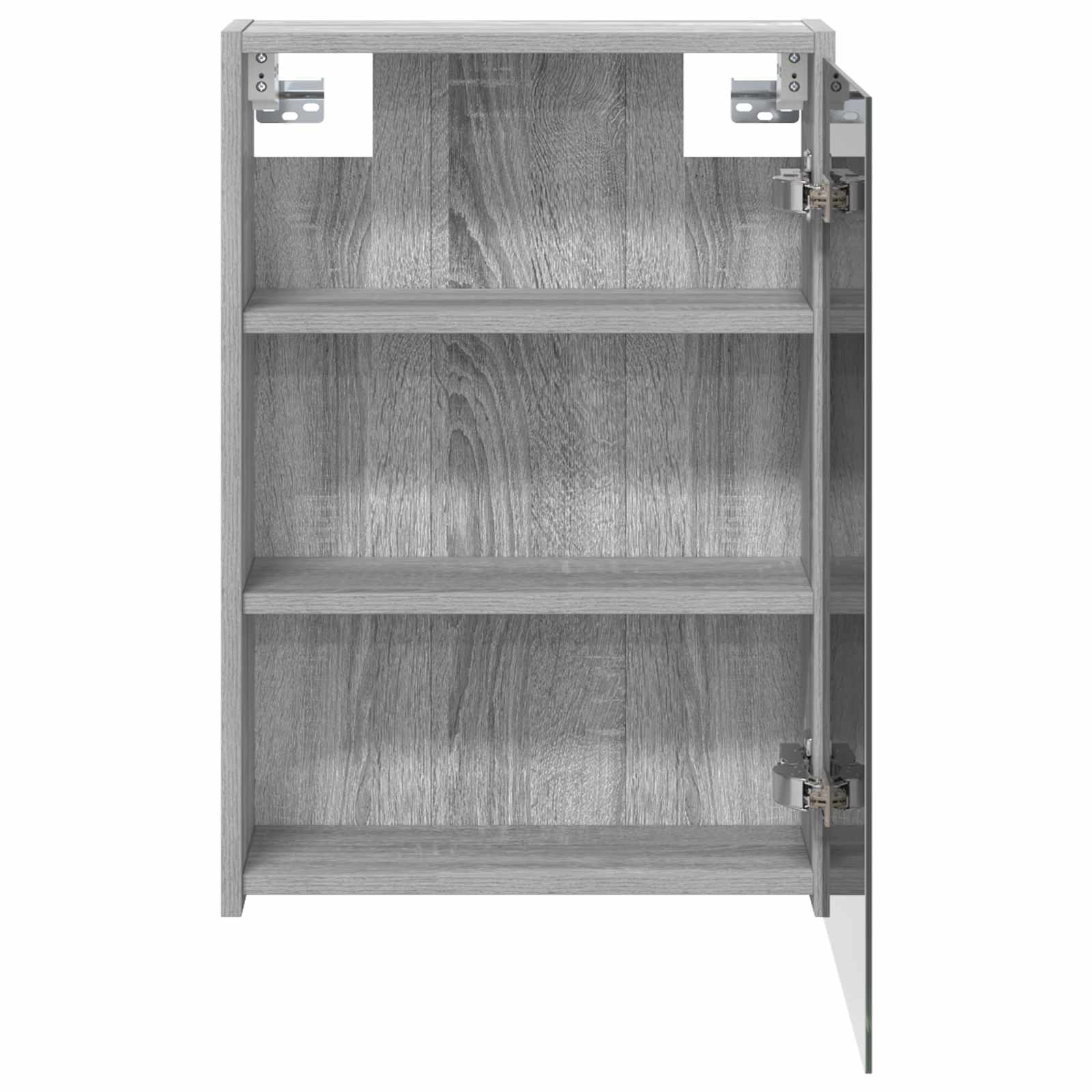 Mobiletto per specchio da bagno Grigio Sonoma 43 x 16 x 62.5 cm | homemem39