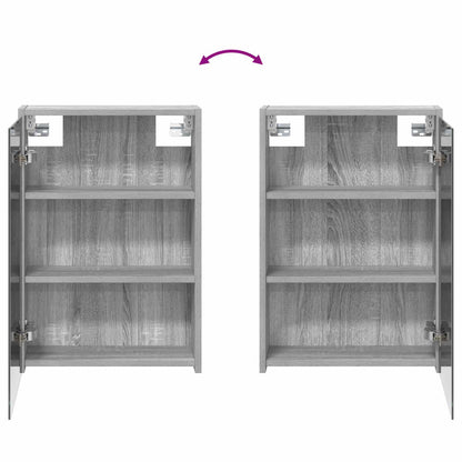Mobiletto per specchio da bagno Grigio Sonoma 43 x 16 x 62.5 cm | homemem39