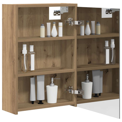 Mobiletto per specchio da bagno con porta Rovere Artigianale | homemem39