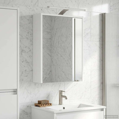 Mobiletto per specchio da bagno Bianco 43 x 16 x 62.5 cm