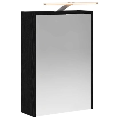Mobiletto per specchio da bagno Rovere Nero 43 x 16 x 62.5 cm