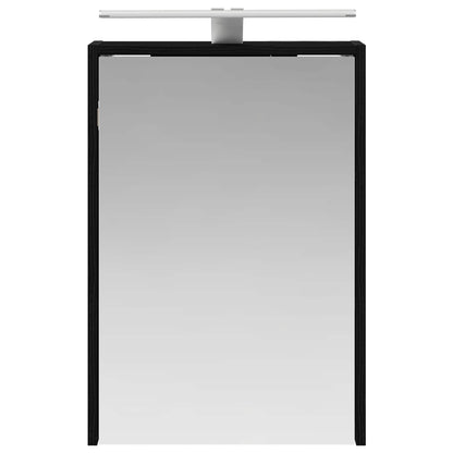 Mobiletto per specchio da bagno Rovere Nero 43 x 16 x 62.5 cm