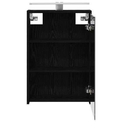Mobiletto per specchio da bagno Rovere Nero 43 x 16 x 62.5 cm