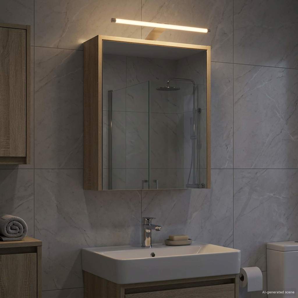 Mobiletto per specchio da bagno Rovere Sonoma 43 x 16 x 62.5 cm