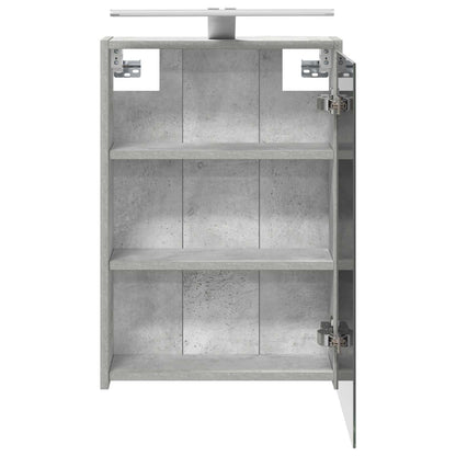 Mobiletto per specchio da bagno con lo scaffale Grigio cemento | homemem39