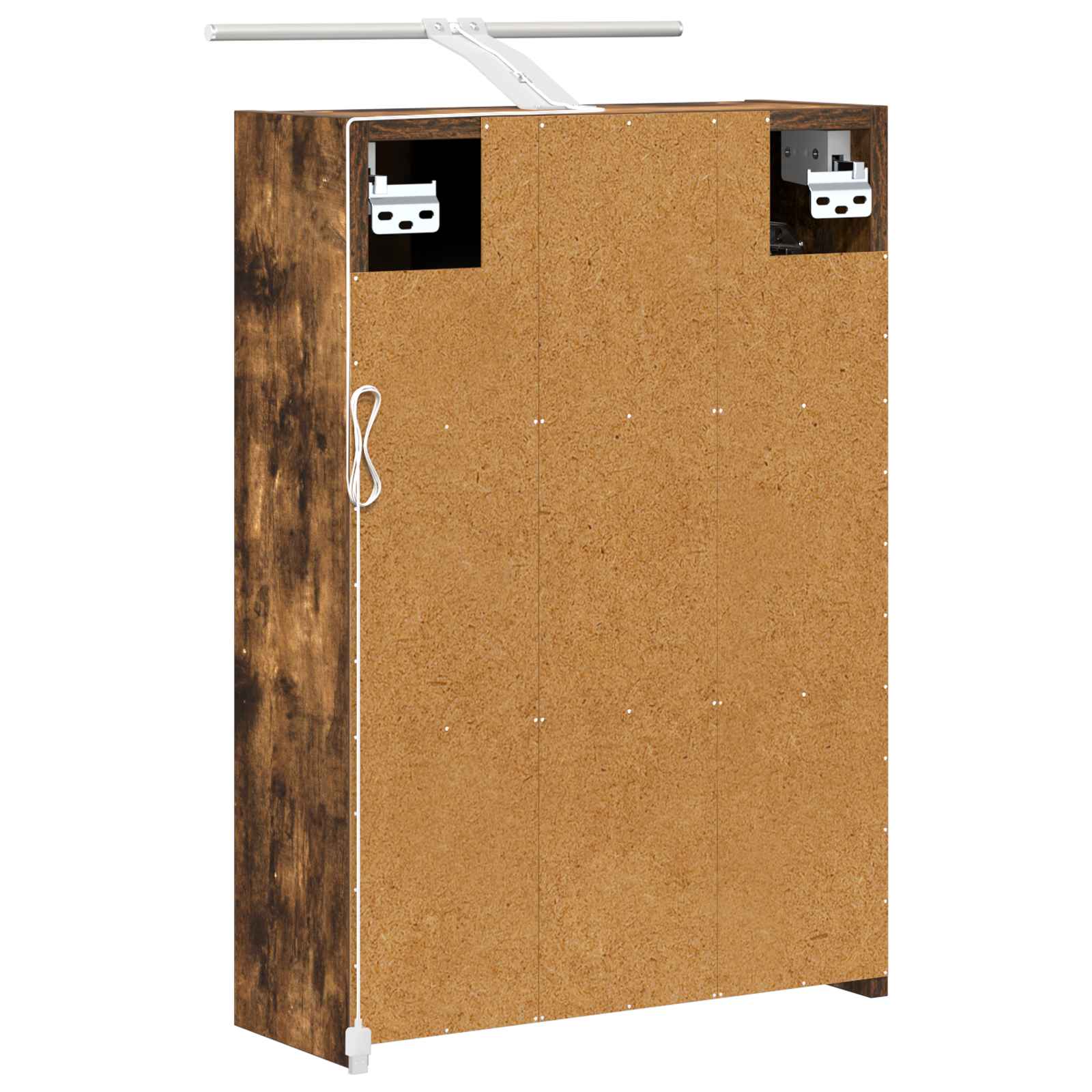 Mobiletto per specchio da bagno Rovere fumé 43 x 16 x 62.5 cm | homemem39