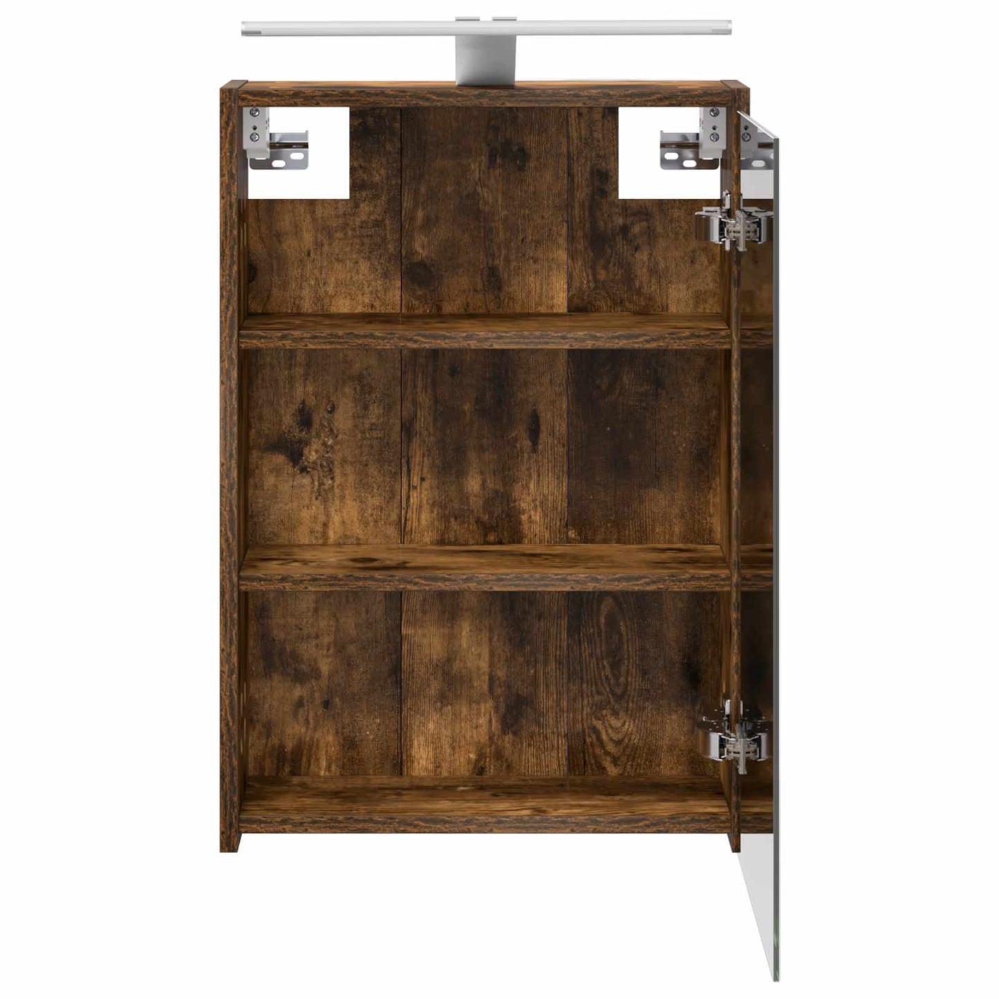 Mobiletto per specchio da bagno Rovere fumé 43 x 16 x 62.5 cm | homemem39