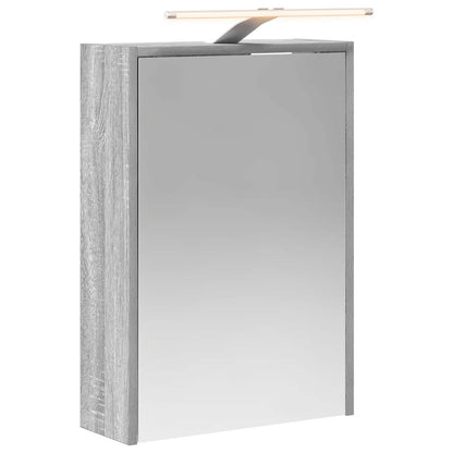 Mobiletto per specchio da bagno Grigio Sonoma 43 x 16 x 62.5 cm | homemem39