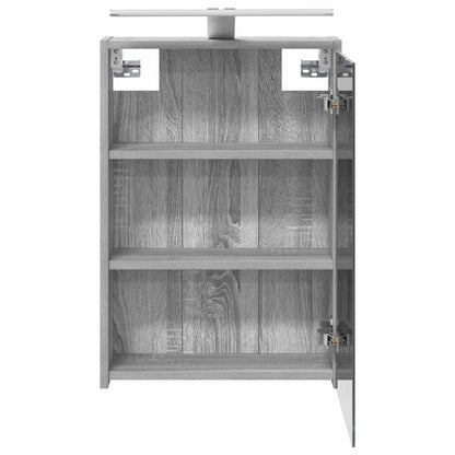 Mobiletto per specchio da bagno Grigio Sonoma 43 x 16 x 62.5 cm | homemem39
