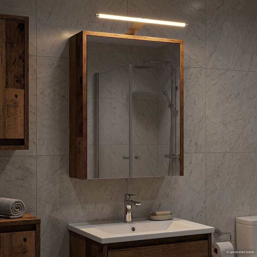Mobiletto per specchio da bagno Legno vecchio 43 x 16 x 62.5 cm | homemem39