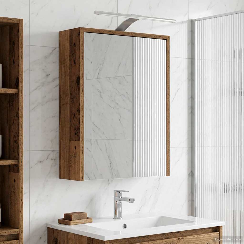 Mobiletto per specchio da bagno Legno vecchio 43 x 16 x 62.5 cm