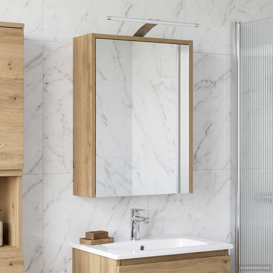 Mobiletto per specchio da bagno Rovere Artigianale | homemem39