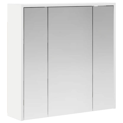 Mobiletto per specchio da bagno Bianco 63,5 x 16 x 62,5 cm