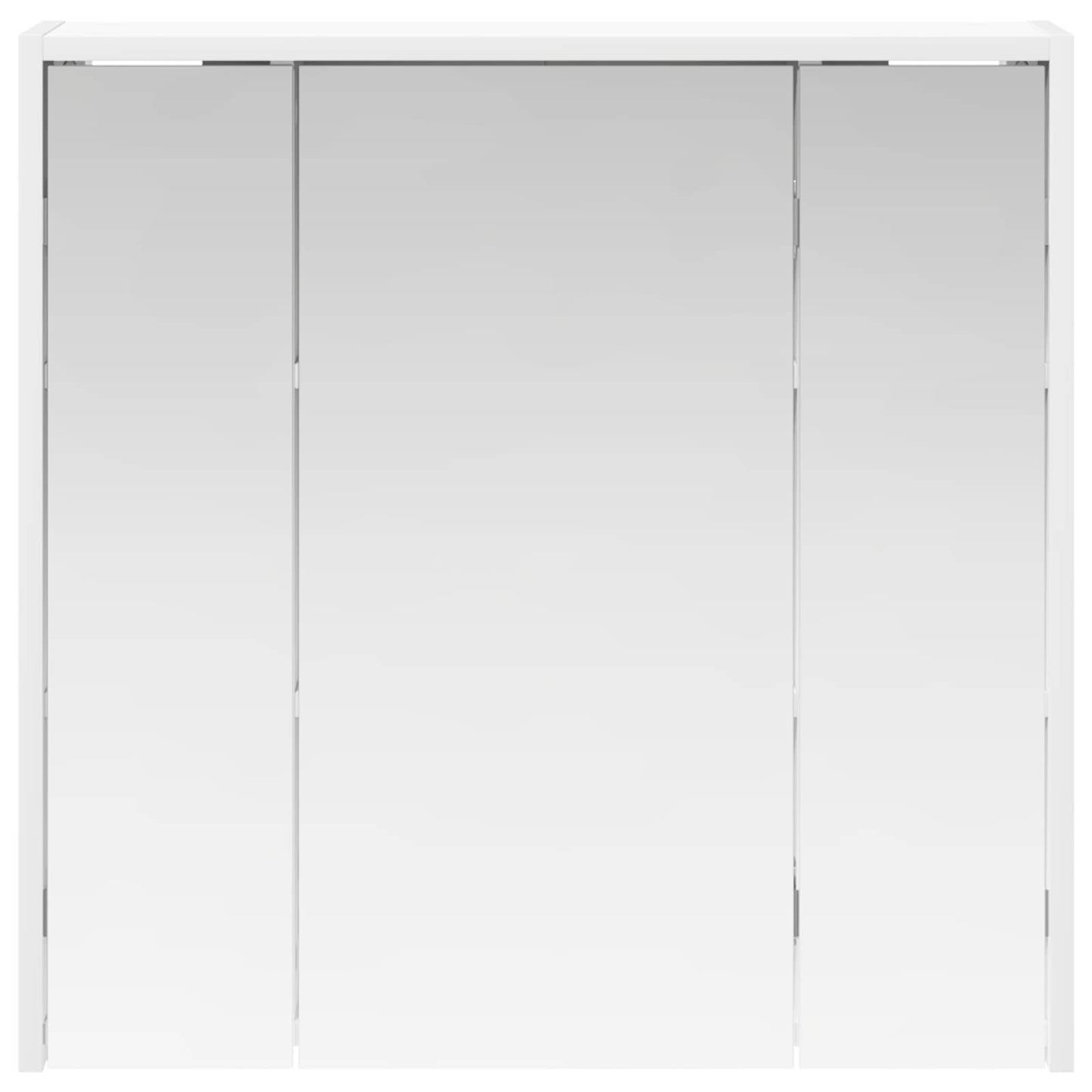 Mobiletto per specchio da bagno Bianco 63,5 x 16 x 62,5 cm