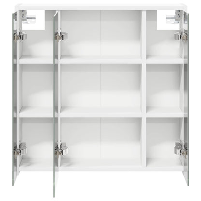 Mobiletto per specchio da bagno Bianco 63,5 x 16 x 62,5 cm