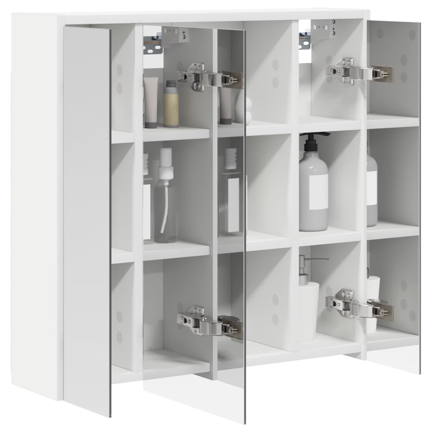 Mobiletto per specchio da bagno Bianco 63,5 x 16 x 62,5 cm | homemem39