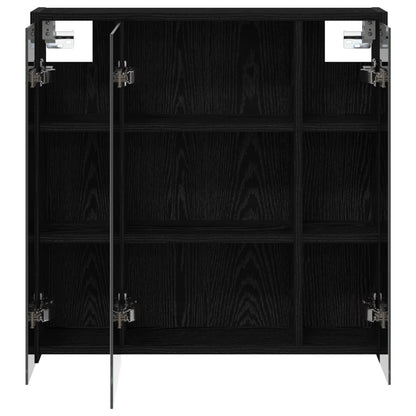 Mobiletto per specchio da bagno Rovere Nero 63,5 x 16 x 62,5 cm | homemem39