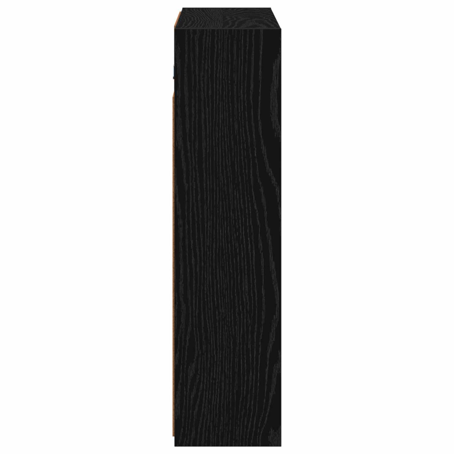 Mobiletto per specchio da bagno Rovere Nero 63,5 x 16 x 62,5 cm