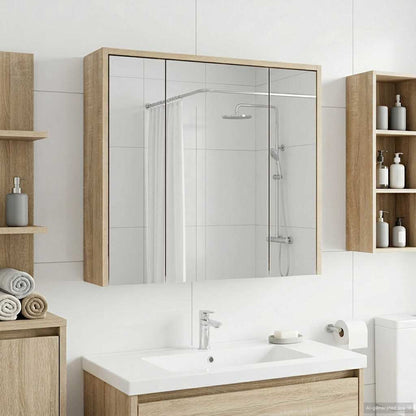 Mobiletto per specchio da bagno Rovere Sonoma