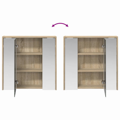Mobiletto per specchio da bagno Rovere Sonoma | homemem39