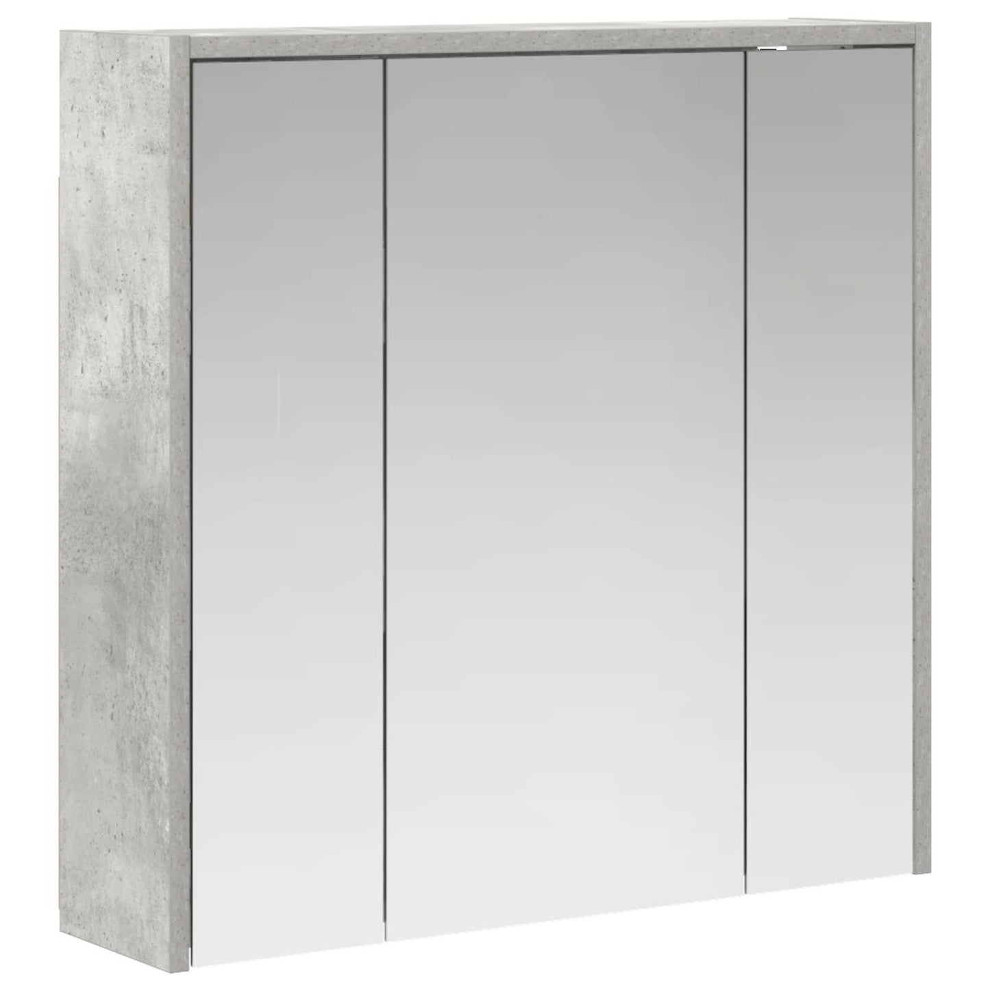 Mobiletto per specchio da bagno Grigio cemento