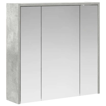 Mobiletto per specchio da bagno Grigio cemento