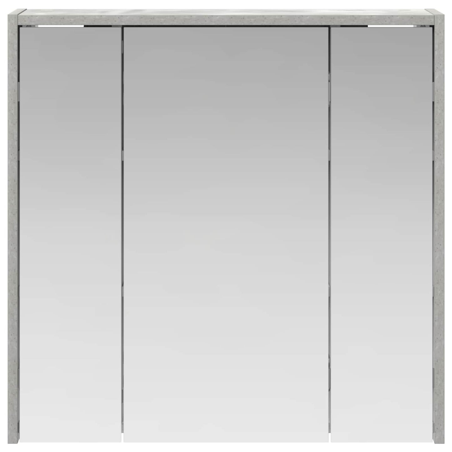 Mobiletto per specchio da bagno Grigio cemento