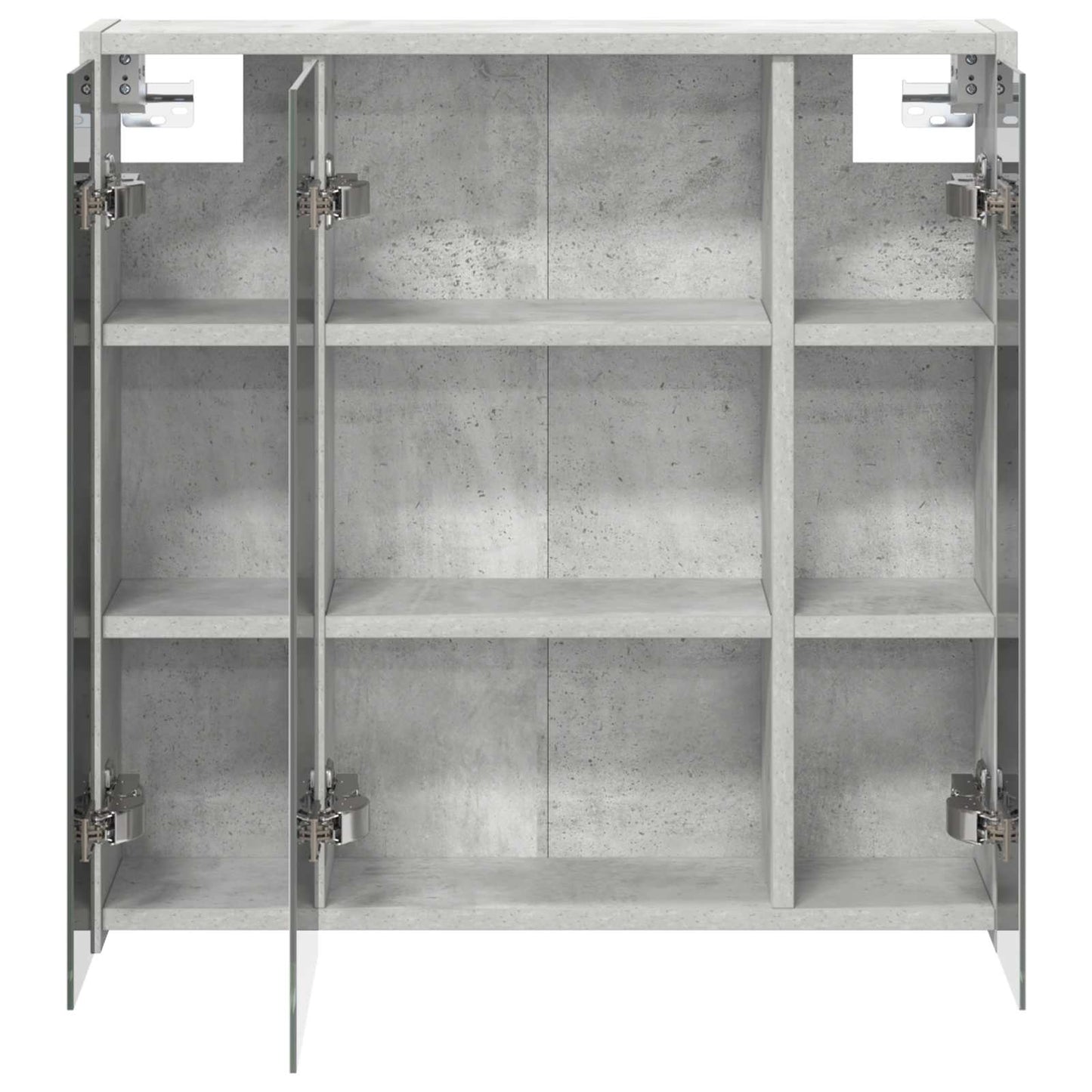 Mobiletto per specchio da bagno Grigio cemento